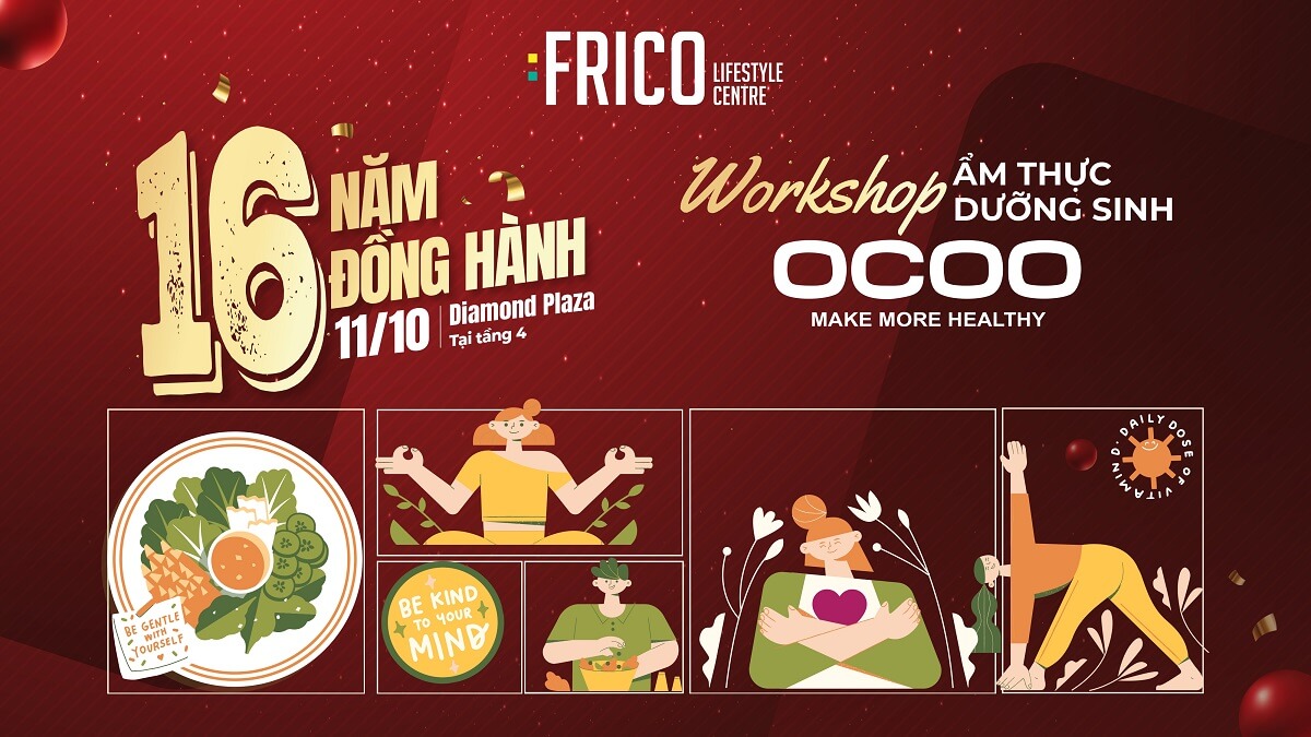Workshop ẩm thực dưỡng sinh OCOO: Sức khỏe từ căn bếp nhà bạn